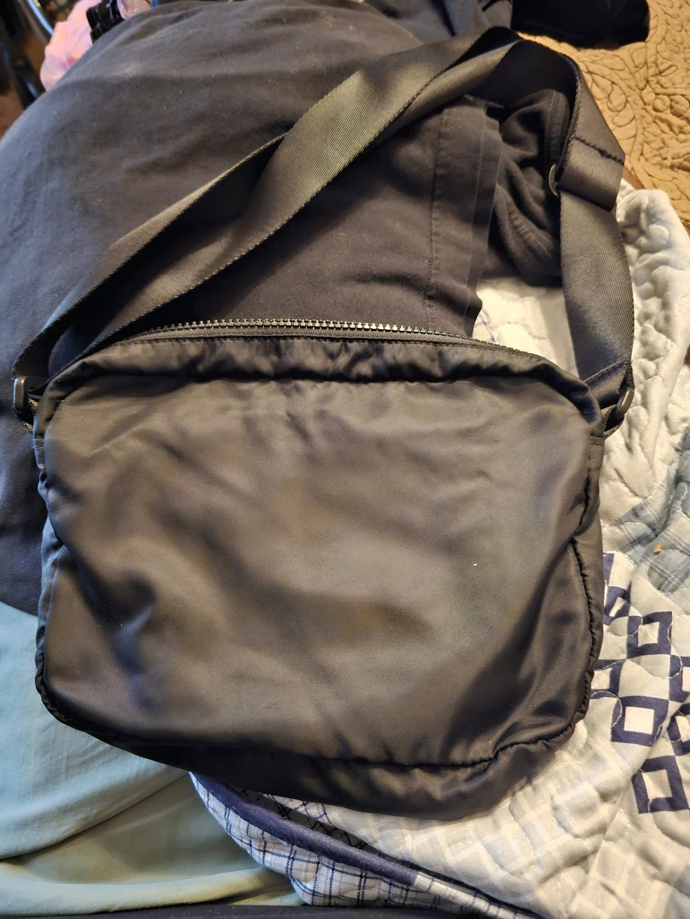 Vans Black Nylon Crossbody Messenger Bag